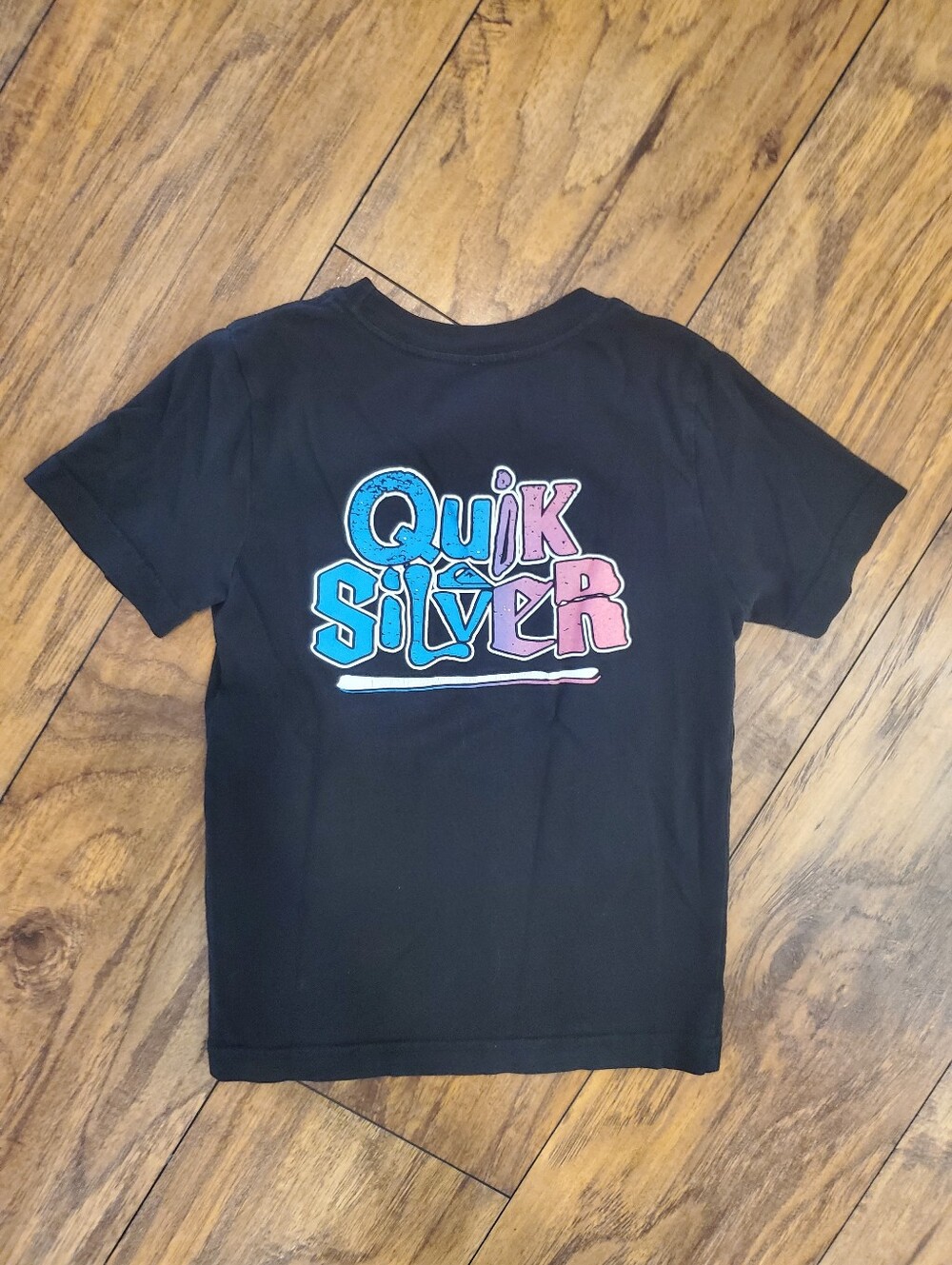 Quiksilver Boys Black Graphic T-Shirt Medium